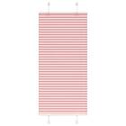 vidaXL Plisserad persienn rosa 55x150cm tyg bredd 54,4cm polyester