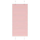 vidaXL Plisserad persienn rosa 65x100cm tyg bredd 64,4cm polyester