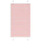 vidaXL Plisserad persienn rosa 80x100 cm tyg bredd 79,4 cm polyester