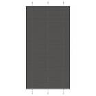 vidaXL Plisserad persienn svart 110x200 cm tyg bredd 109,4cm polyester