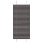 vidaXL Plisserad persienn svart 55x100cm tyg bredd 54,4cm polyester
