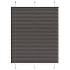 vidaXL Plisserad persienn svart 105x100 cm tyg bredd 104,4cm polyester