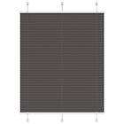 vidaXL Plisserad persienn svart 105x150 cm tyg bredd 104,4cm polyester