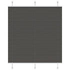 vidaXL Plisserad persienn svart 120x150 cm tyg bredd 119,4cm polyester