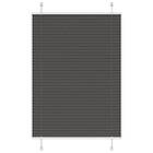 vidaXL Plisserad persienn svart 100x100 cm tyg bredd 99,4 cm polyester
