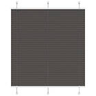 vidaXL Plisserad persienn svart 115x100 cm tyg bredd 114,4cm polyester