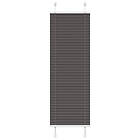 vidaXL Plisserad persienn svart 40x100cm tyg bredd 39,4cm polyester