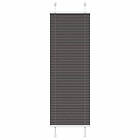 vidaXL Plisserad persienn svart 50x150cm tyg bredd 49,4cm polyester