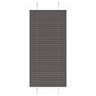 vidaXL Plisserad persienn svart 65x150cm tyg bredd 64,4cm polyester