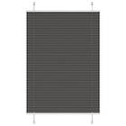 vidaXL Plisserad persienn svart 95x100 cm tyg bredd 94,4 cm polyester
