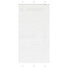 vidaXL Plisserad persienn vit 105x200 cm tyg bredd 104,4cm polyester