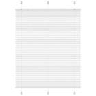 vidaXL Plisserad persienn vit 110x150 cm tyg bredd 109,4cm polyester