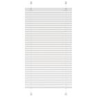 vidaXL Plisserad persienn vit 80x150 cm tyg bredd 79,4 cm polyester