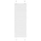vidaXL Plisserad persienn vit 40x100cm tyg bredd 39,4cm polyester