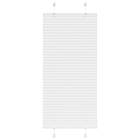 vidaXL Plisserad persienn vit 55x100cm tyg bredd 54,4cm polyester