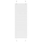 vidaXL Plisserad persienn vit 45x150cm tyg bredd 44,4cm polyester