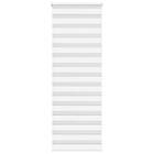vidaXL Rullgardin zebra vit 90x200 cm tyg bredd 85,9 cm polyester