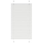 vidaXL Plisserad persienn vit 80x100 cm tyg bredd 79,4 cm polyester