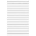 vidaXL Rullgardin zebra vit 145x200 cm tyg bredd 140,9 cm polyester