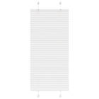 vidaXL Plisserad persienn vit 65x150cm tyg bredd 64,4cm polyester