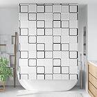 vidaXL Rullgardin för dusch 150x240 cm tyg bredd 146