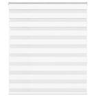 vidaXL Rullgardin zebra vit 130x150 cm tyg bredd 125,9 cm polyester