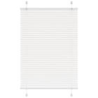 vidaXL Plisserad persienn vit 90x100 cm tyg bredd 89,4 cm polyester