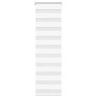 vidaXL Rullgardin zebra vit 45x100 cm tyg bredd 40,9 cm polyester