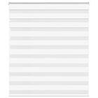 vidaXL Rullgardin zebra vit 125x100 cm tyg bredd 120,9 cm polyester