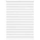 vidaXL Rullgardin zebra vit 155x230 cm tyg bredd 150,9 cm polyester