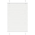vidaXL Plisserad persienn vit 85x100 cm tyg bredd 84,4 cm polyester