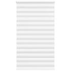 vidaXL Rullgardin zebra vit 135x200 cm tyg bredd 130,9 cm polyester