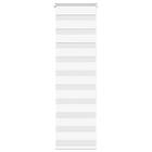 vidaXL Rullgardin zebra vit 40x100 cm tyg bredd 35,9 cm polyester