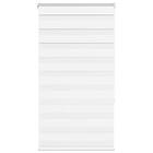 vidaXL Rullgardin zebra vit 90x150 cm tyg bredd 85,9 cm polyester