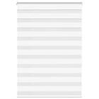 vidaXL Rullgardin zebra vit 100x150 cm tyg bredd 95,9 cm polyester