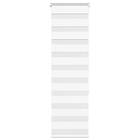 vidaXL Rullgardin zebra vit 45x150 cm tyg bredd 40,9 cm polyester