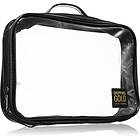 Dripping Gold Luxury Tanning Travel Bag Transparent Makeup