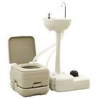 vidaXL Soffgrupp för trädgården med dynor 9 delar beige konstrotting 3221627