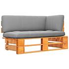 vidaXL Hörnsektion till pallsoffa honungsbrun impregnerad furu 3066591