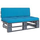 vidaXL Mittensektion till pallsoffa grå impregnerad furu 3066485