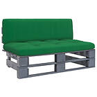 vidaXL Mittensektion till pallsoffa grå impregnerad furu 3066486