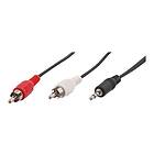 T'nB audio Jack 3,5mm vers 2x RCA 1,2m M/M