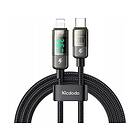 Mcdodo Digital Display USB-C vers Lightning avec écran 1,2m M/M 36W