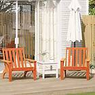 vidaXL Adirondackstolar 2 st vaxbrun 75x77x77 cm massiv furu 859334