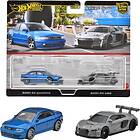 Hot Wheels Premium Car Culture Real Riders (Audi 54 Quattro & Audi R8 LMS)
