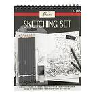 Nassau Fine Art Sketching Set Skisspennor spiralblock