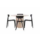Venture Home Olivia Matgrupp 110 cm Rund med 4 Ursholmen stolar Whitewash Matgru