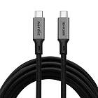 NÖRDIC 5m USB 3,2 Gen 2 USB-C till C nylonflätad kabel PD3.1 240W 20G 4K60Hz