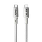 NÖRDIC 50cm USB4 USB-C till C nylonflätad kabel PD3.1 med 240W snabbladdning 40G