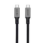 NÖRDIC 2m USB4 USB-C till C nylonflätad kabel PD3.1 240W 40G 8K60Hz 4K144Hz